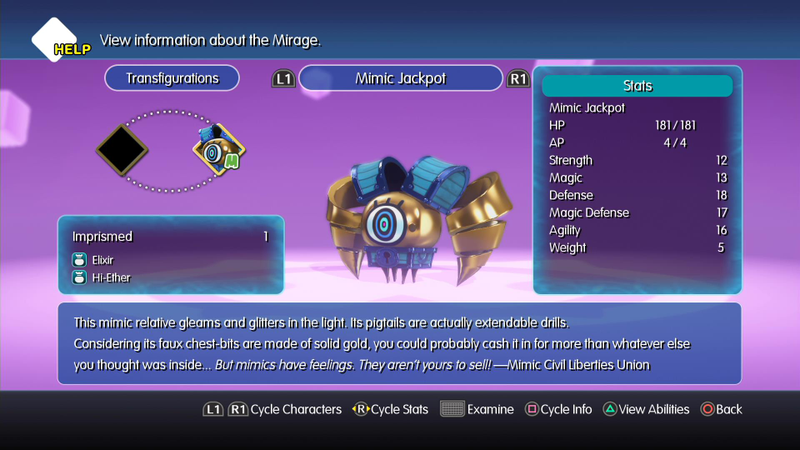 Illustration for article titled World Of Final Fantasy's Ridiculous Mirage Manual Is Worth Reading